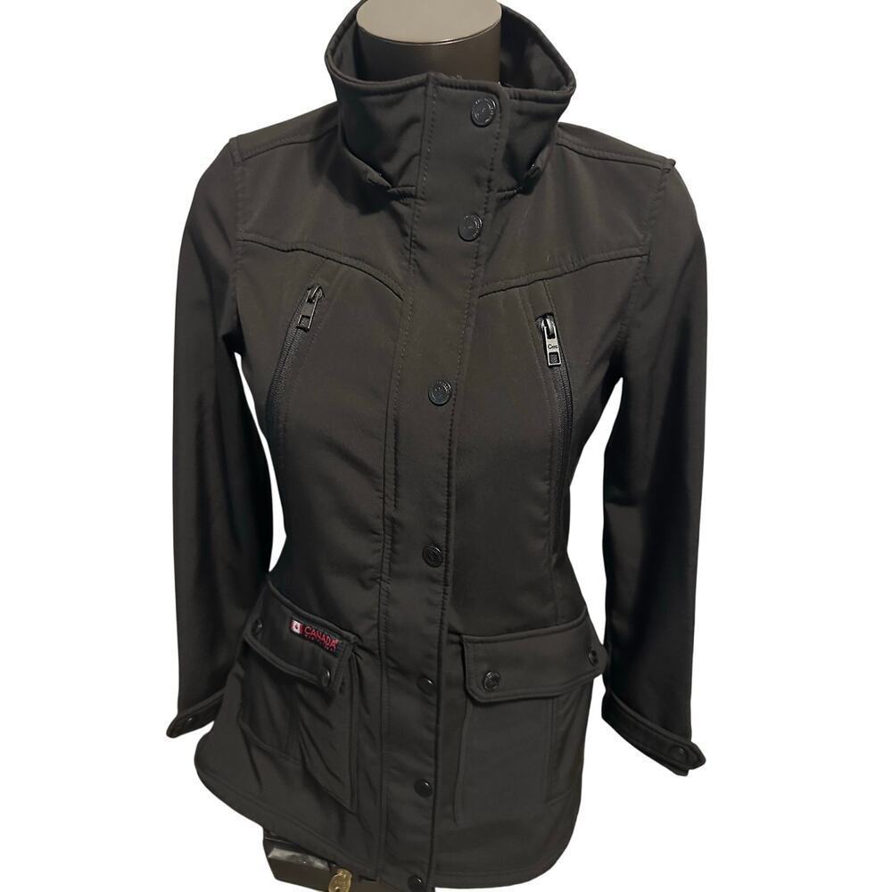 Canada WeatherGear Women’s Small Full ZIP Softshell Trench Coat - Picture 1 of 5